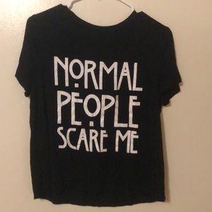 Cropped Black t-shirt